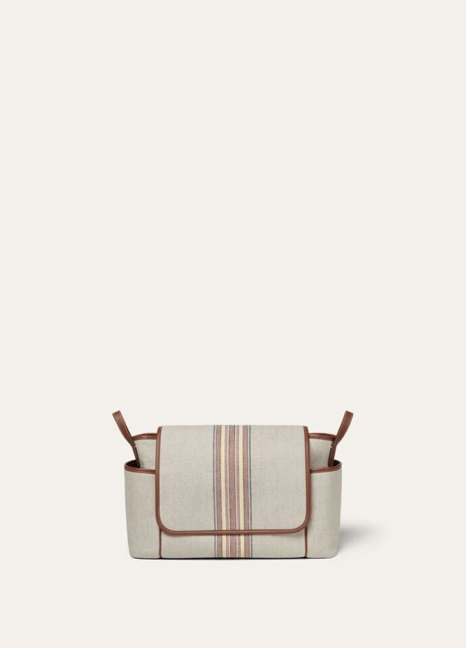 Bolso cambiador de rayas con maleta Bolso cambiador de rayas con maleta