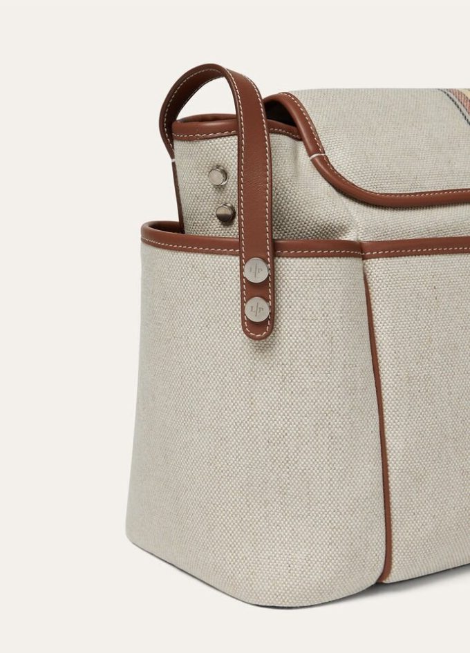 Bolso cambiador de rayas con maleta Bolso cambiador de rayas con maleta