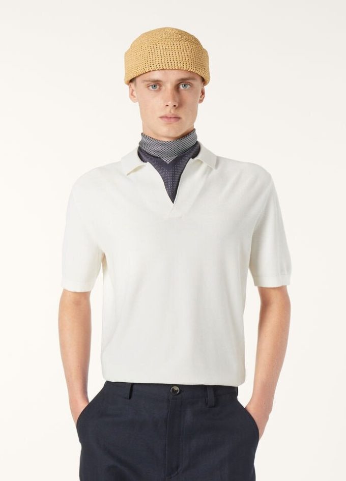 Camisa polo sin botones Camisa polo sin botones