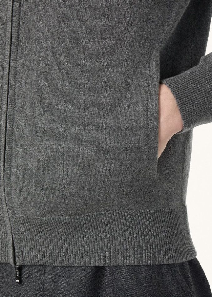 Chaqueta bomber clásica con cremallera Chaqueta bomber clásica con cremallera