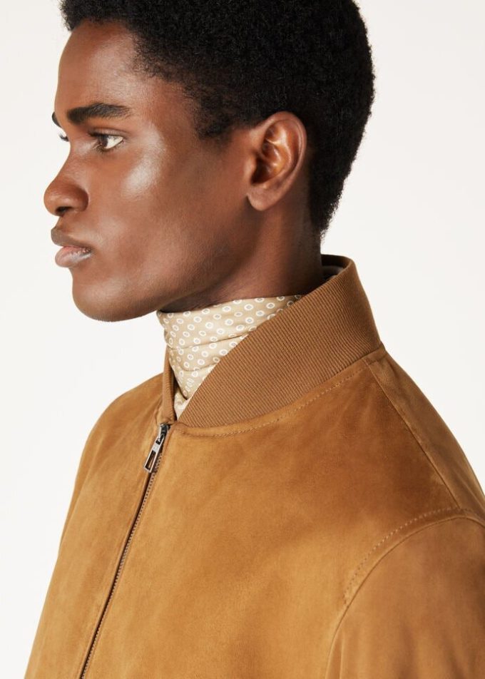 Chaqueta bomber color hiedra de Loro Piana Chaqueta bomber color hiedra de Loro Piana