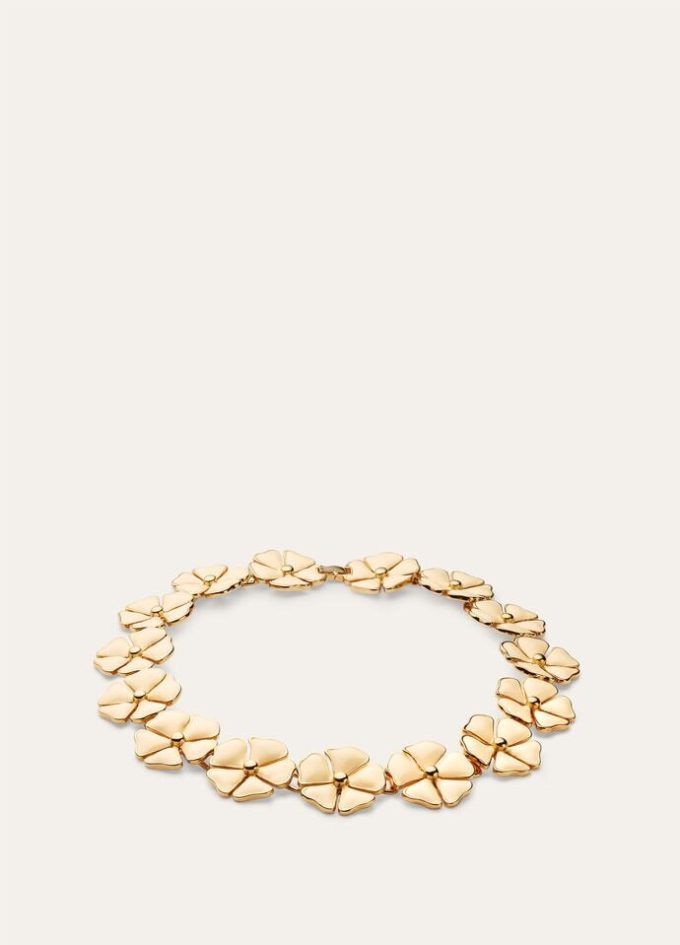 Collar de flores de lino florecientes Collar de flores de lino florecientes