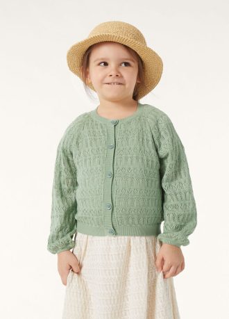 Cárdigan de margaritas para niños