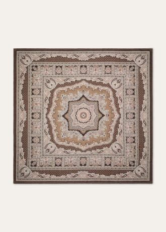 Fular de mayólica floral 90 x 90
