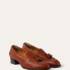 Mocasín con borlas de serraje Mocasín con borlas de serraje