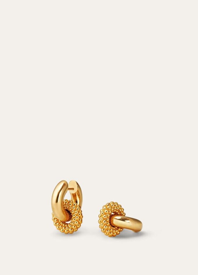 Pendientes de aro doble con burbujas Pendientes de aro doble con burbujas