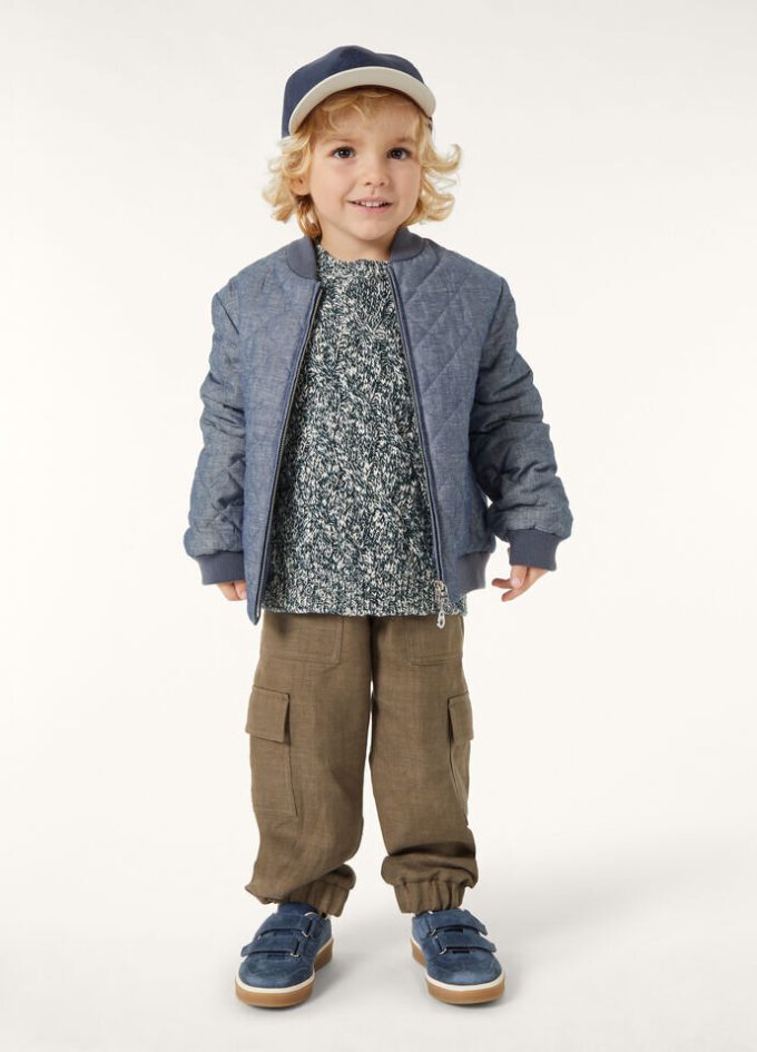 Sudadera con cuello redondo Cable Dream para niños Sudadera con cuello redondo Cable Dream para niños